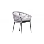 Кресло уличное Муза темно-серое с оплеткой 39AR-C288-T4 от ImperiumLoft