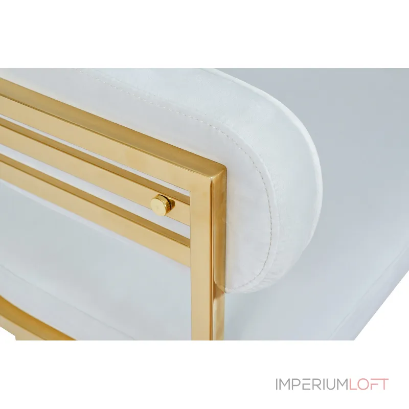 GY-8504STUL-SVSER Стул велюр светло-серый/золото 61*60*74см от ImperiumLoft