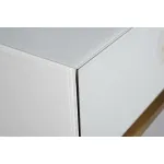 KFG070 Консоль 2 ящика белая/золото 120*42*77см от ImperiumLoft