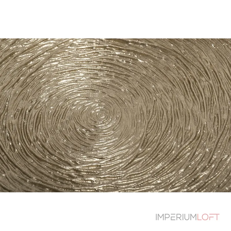 69-219028 Декор настенный металлич. Wood золото d32.5см от ImperiumLoft