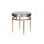 ART-2705-ET Стол журнальный Futuro серебристый d61*61см от ImperiumLoft