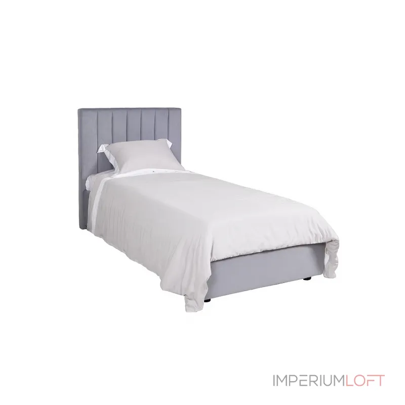 Кровать Andrea односпальная велюровая серо-голубая GD-ANDREA90-1 от ImperiumLoft