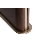 Стол журнальный овальный искусственный камень белый от ImperiumLoft