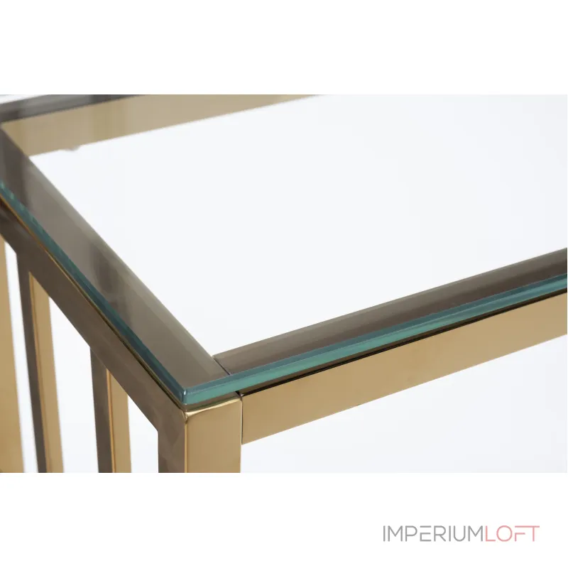 Консоль прозрачное стекло/золото от ImperiumLoft