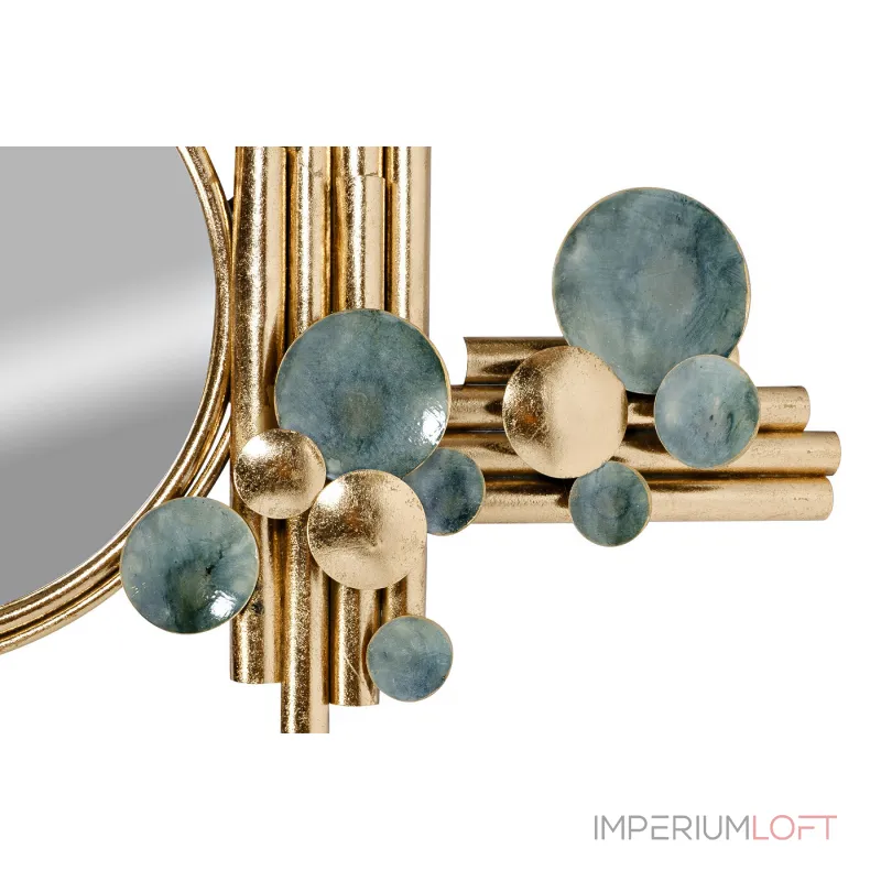 37SM-2154 Зеркало декоративное c панно 89.5*50.8*8.9;d37см от ImperiumLoft 37SM-2154 Зеркало декоративное c панно 89.5*50.8*8.9;d37см от ImperiumLoft