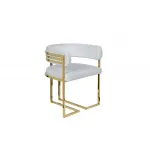 GY-8504STUL-SVSER Стул велюр светло-серый/золото 61*60*74см от ImperiumLoft