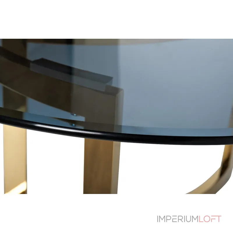 Стол журнальный золотой с темным стеклом 47ED-CT062GOLD от ImperiumLoft Стол журнальный золотой с темным стеклом 47ED-CT062GOLD от ImperiumLoft