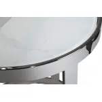 47ED-ET081S Столы журн(наб из 2шт)стекло мрам/хром d60*60/d46*50 от ImperiumLoft