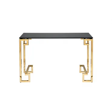 Консоль черное стекло/золото 13RXC3049-GOLD