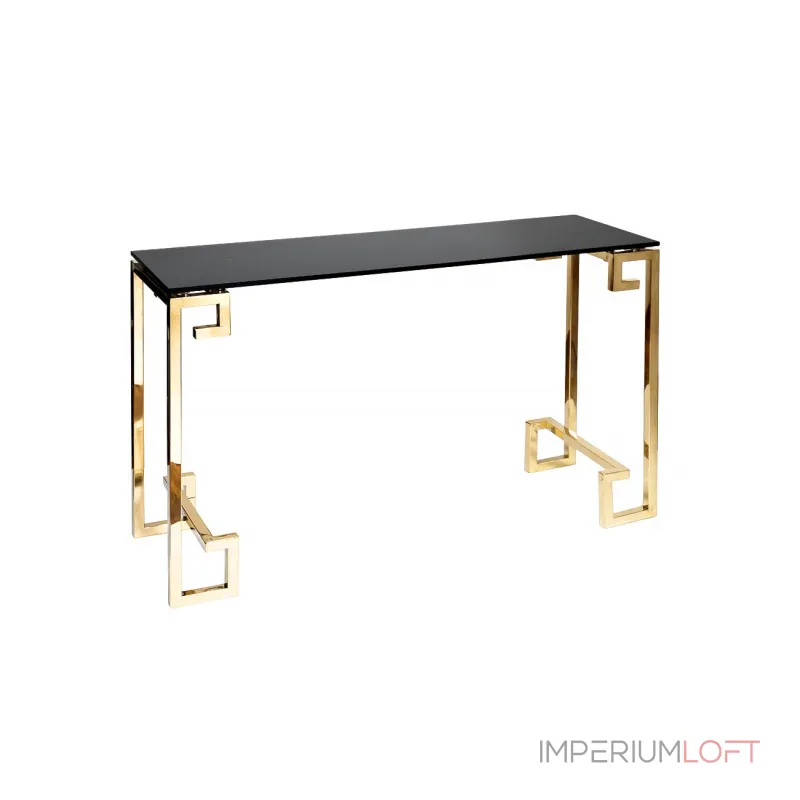 Консоль черное стекло/золото 13RXC3049-GOLD от ImperiumLoft