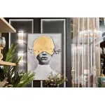 Холст 'Затмение-2' в багете латунь от ImperiumLoft