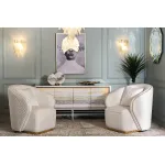 Холст 'Затмение-2' в багете латунь от ImperiumLoft