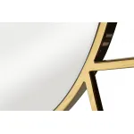 Зеркало круглое в металлической раме (золото) KFG082 от ImperiumLoft