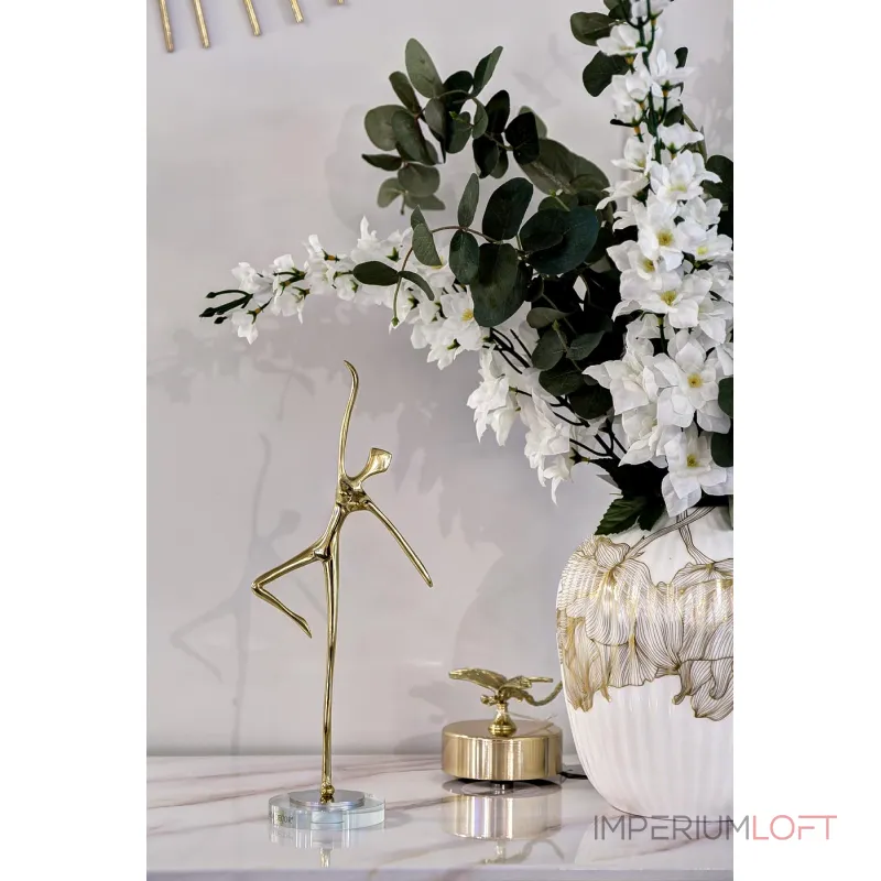 Статуэтка Балерина золотая 55RD3603L от ImperiumLoft