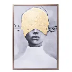 Холст 'Затмение-2' в багете латунь от ImperiumLoft