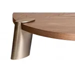 58DB-CT17191LT Стол журнальный св.орех d138*33см,столешница d120 от ImperiumLoft