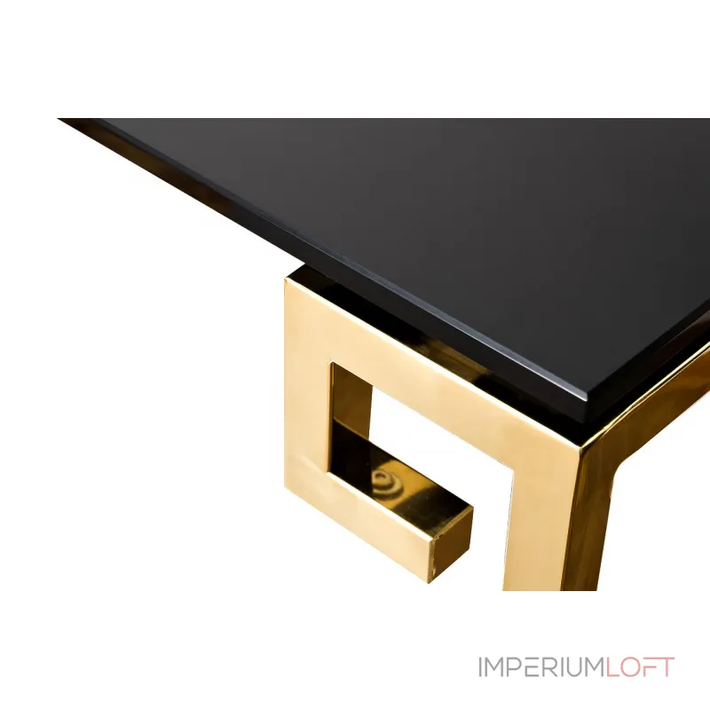 Консоль черное стекло/золото 13RXC3049-GOLD от ImperiumLoft