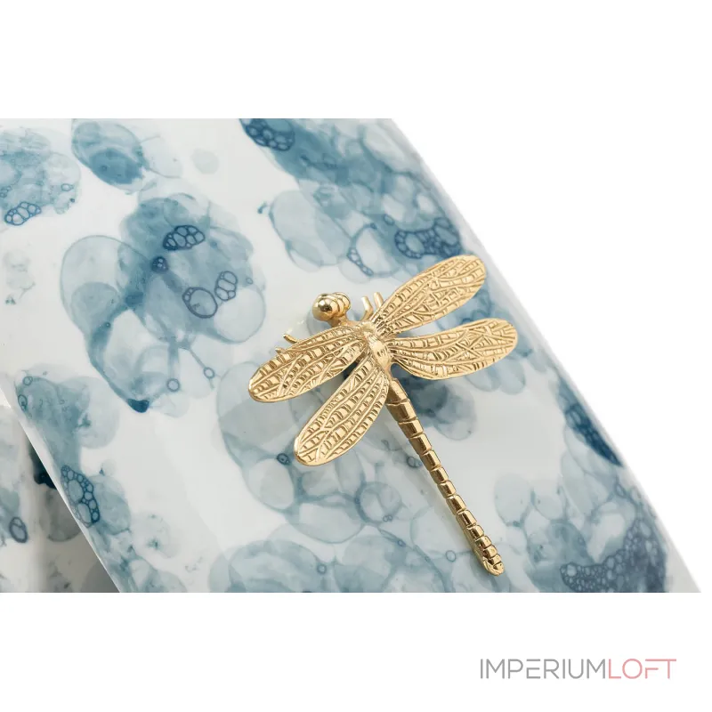 Шкатулка голубая со стрекозой L19 от ImperiumLoft