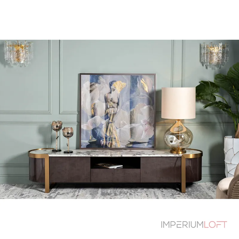 Лампа настольная с кремовым абажуром от ImperiumLoft