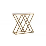 Консоль искусственный белый мрамор/мат.золото 47ED-CST026/80GOLD от ImperiumLoft