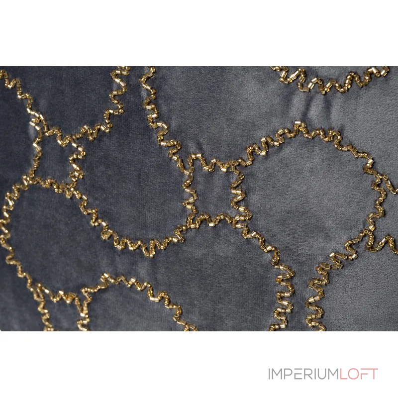 70SW-20507 Подушка с бисером Восьмерки синяя 45*45см от ImperiumLoft 70SW-20507 Подушка с бисером Восьмерки синяя 45*45см от ImperiumLoft