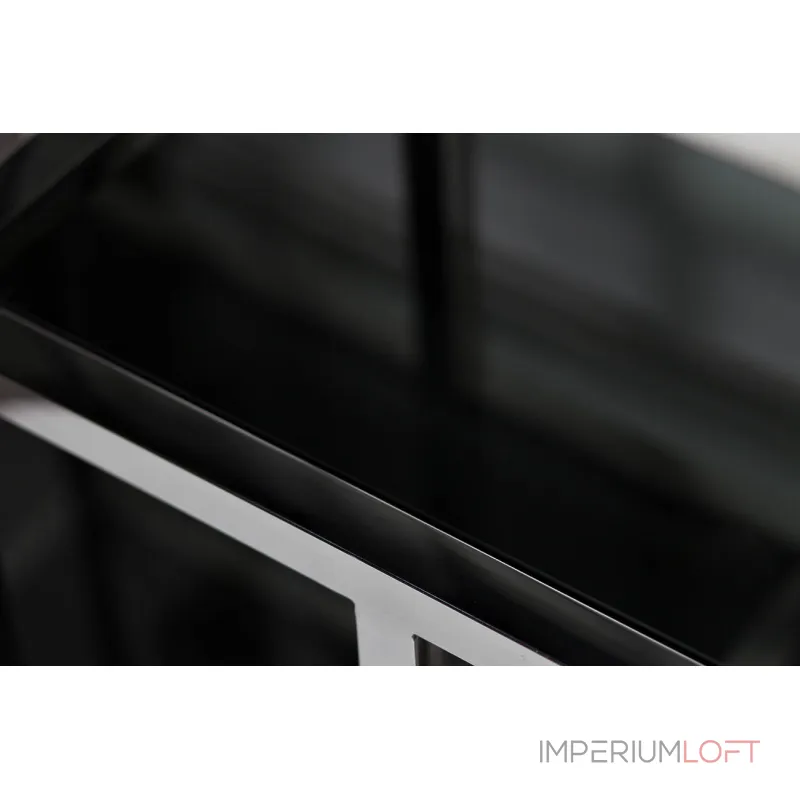 46AS-SH1076-SILVER Стеллаж серебристый/темн.ст. 80*35*180см от ImperiumLoft