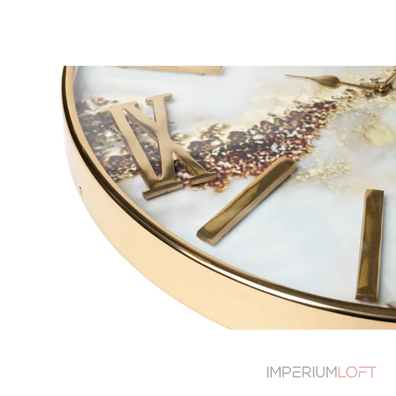 Часы настенные круглые золотые D51 от ImperiumLoft