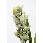 Орхидея Cymbidium искусствнная белая в горшке от ImperiumLoft