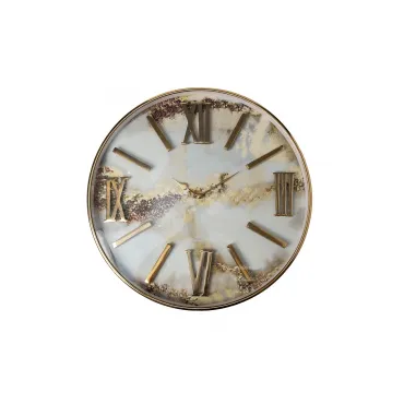 Часы настенные круглые золотые D51 Часы настенные круглые золотые D51