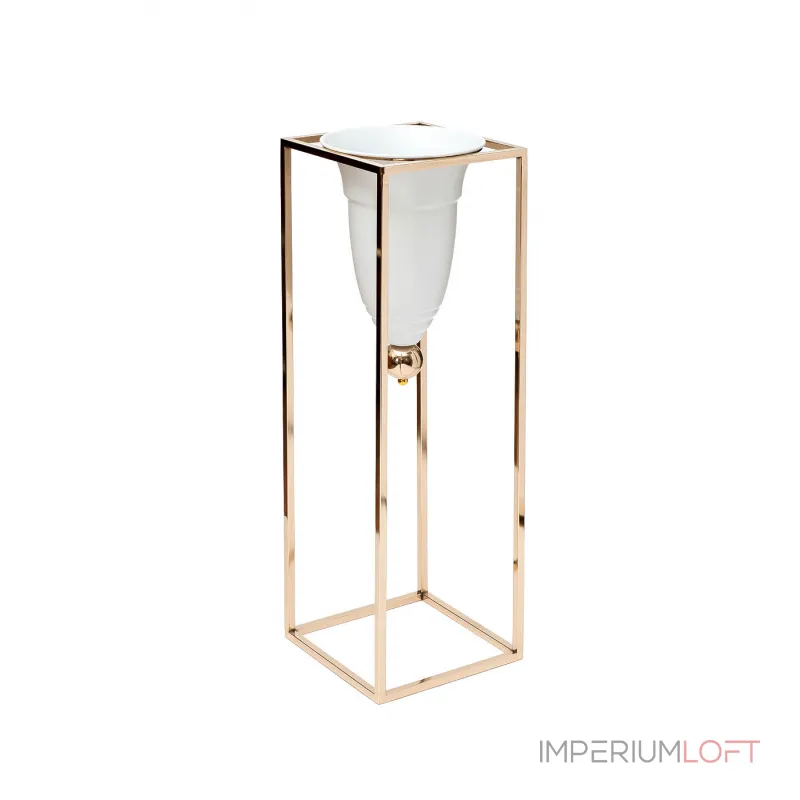 Кашпо на подставке (золото) от ImperiumLoft