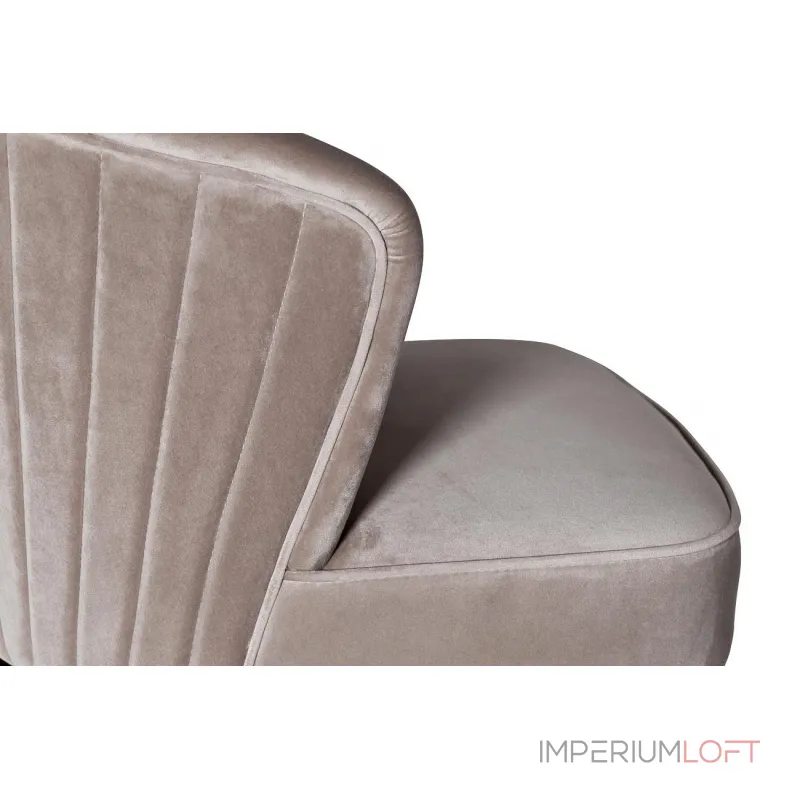 Стул барный велюровый жемчужно-серый 48MY-4115-B PEG от ImperiumLoft