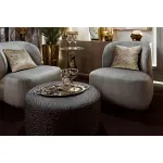Пуф Garda Decor MURANO-80-3K-ПРИНТСИНИЙ-Ana SIN от ImperiumLoft