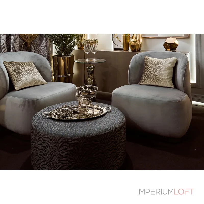 Пуф Garda Decor MURANO-80-3K-ПРИНТСИНИЙ-Ana SIN от ImperiumLoft Пуф Garda Decor MURANO-80-3K-ПРИНТСИНИЙ-Ana SIN от ImperiumLoft