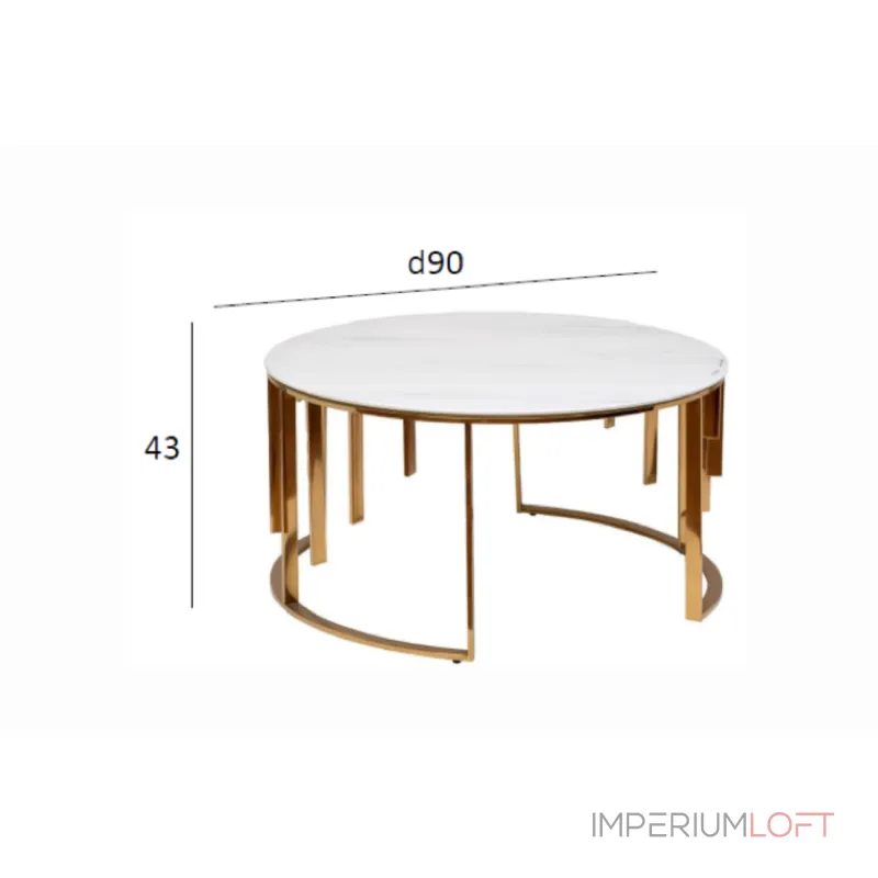 Стол журнальный Garda Decor GY-10006 от ImperiumLoft Стол журнальный Garda Decor GY-10006 от ImperiumLoft