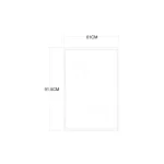 Зеркало прямоугольное с золотыми вставками Garda Decor 19-OA-9144 от ImperiumLoft