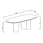 Обеденный стол GardaDecor 160KD-60081
