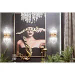 Холст "девушка со змеей" Garda Decor 89VOR-GIRL/SNAKE-1 от ImperiumLoft
