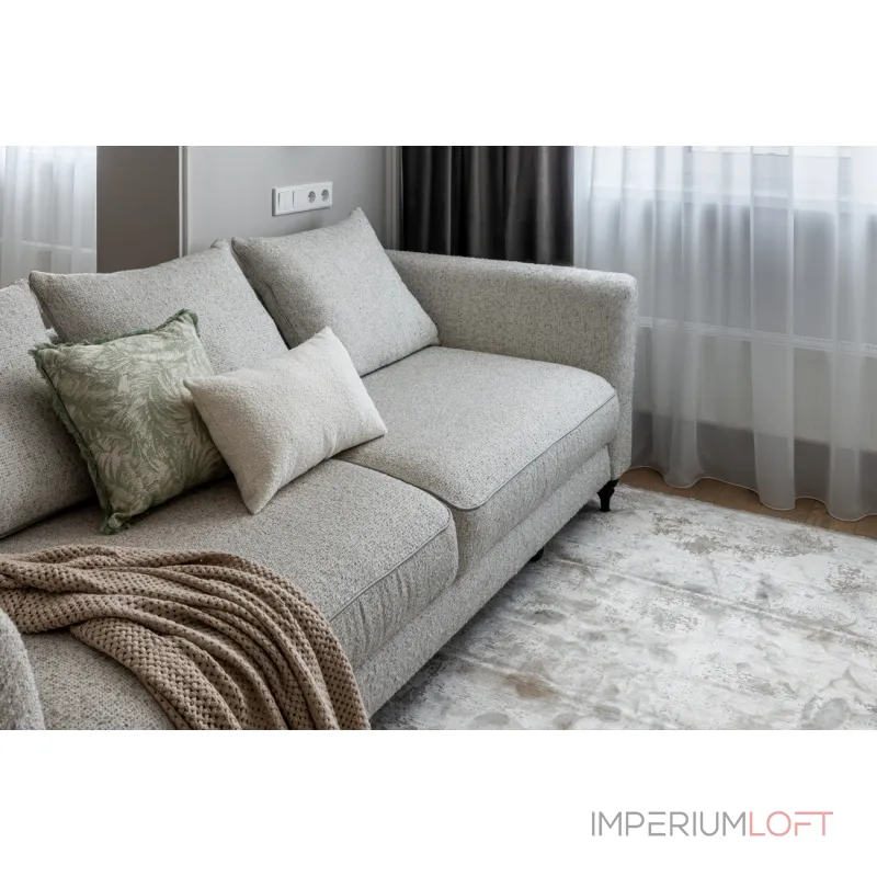 Диван Garda Decor Sorrento SORRENTO(K)-230M-3K-Santo1902-SECRU+Nev83 от ImperiumLoft