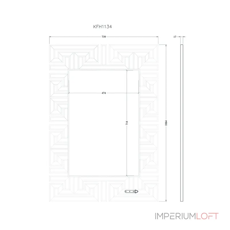 Зеркало GardaDecor KFH1134 от ImperiumLoft Зеркало GardaDecor KFH1134 от ImperiumLoft