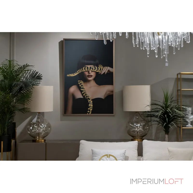 Холст "девушка со змеей" Garda Decor 89VOR-GIRL/SNAKE-1 от ImperiumLoft