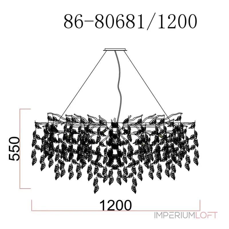 Подвесная люстра GardaDecor 86-80681 от ImperiumLoft Подвесная люстра GardaDecor 86-80681 от ImperiumLoft