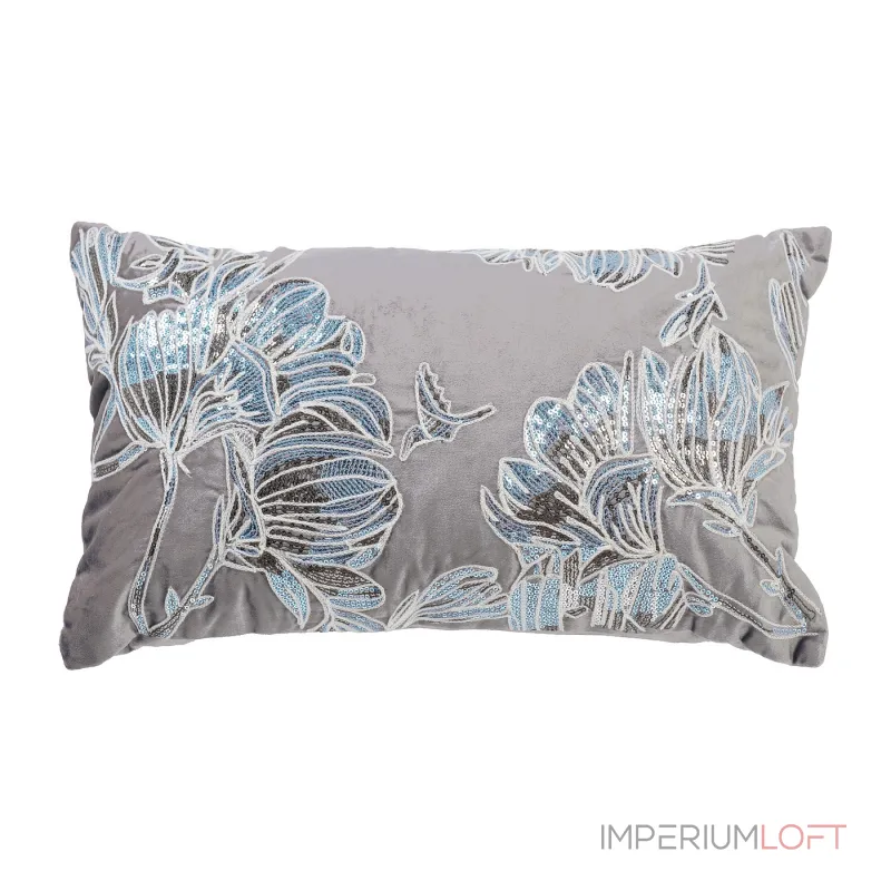 Подушка с пайетками "арт магнолия" Garda Decor Гарда 70SW-32905 от ImperiumLoft Подушка с пайетками "арт магнолия" Garda Decor Гарда 70SW-32905 от ImperiumLoft
