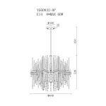 Люстра на штанге GardaDecor 92EL-YG60832-8P от ImperiumLoft