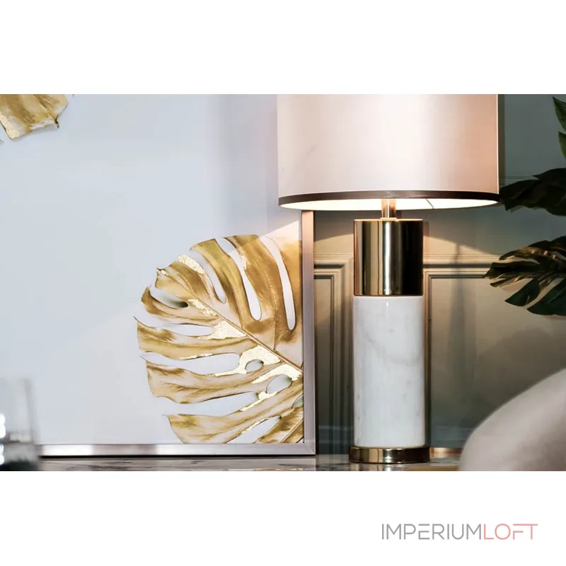 Холст "золотые листья монстеры" Garda Decor 89VOR-MONSTERA GOLDEN-1 от ImperiumLoft