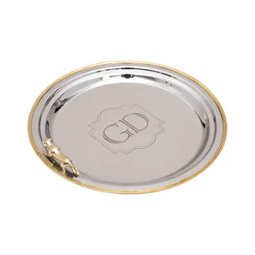 Поднос круглый "леопард" Garda Decor Леопард 95IM-16520