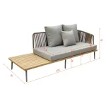 Диван Garda Decor Bayley 129KN-03046 от ImperiumLoft