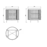 Тумбочка Garda Decor 77IP-GD009-TUMB/1 от ImperiumLoft