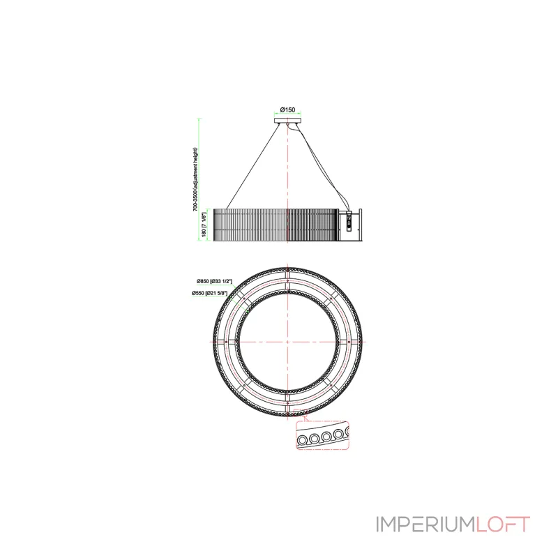 Подвесная люстра GardaDecor 91GH-80568 от ImperiumLoft Подвесная люстра GardaDecor 91GH-80568 от ImperiumLoft