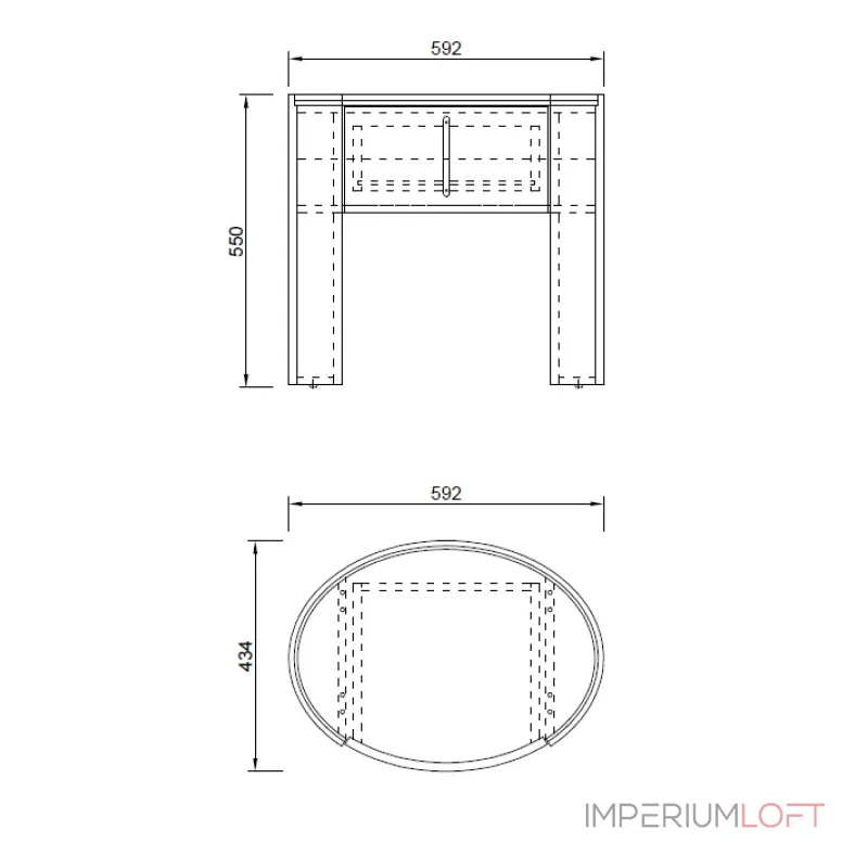 Тумбочка Garda Decor 77IP-30300 от ImperiumLoft Тумбочка Garda Decor 77IP-30300 от ImperiumLoft