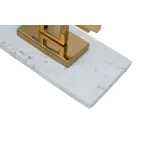 Часы настольные на подставке золото hсм Garda Decor 79MAL-5793-45G от ImperiumLoft